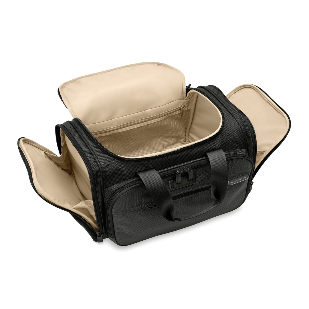 Interior of Briggs & Riley Baseline Underseat Duffle with two side pockets