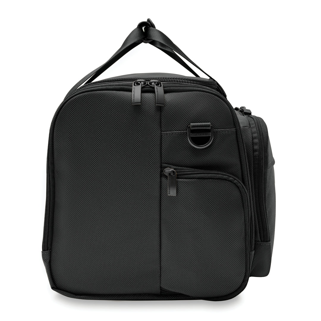 Side view of black Briggs & Riley Baseline Underseat Duffle