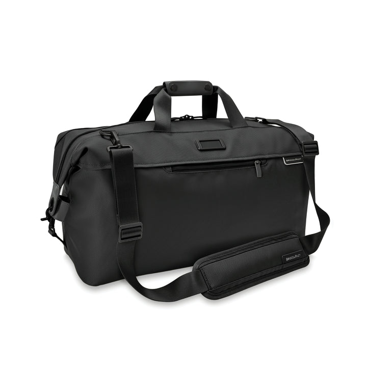 Duffel bag has padded strap