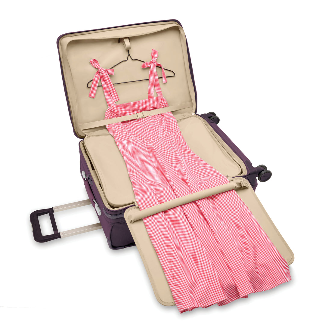 Baseline medium suitcase has room for dress