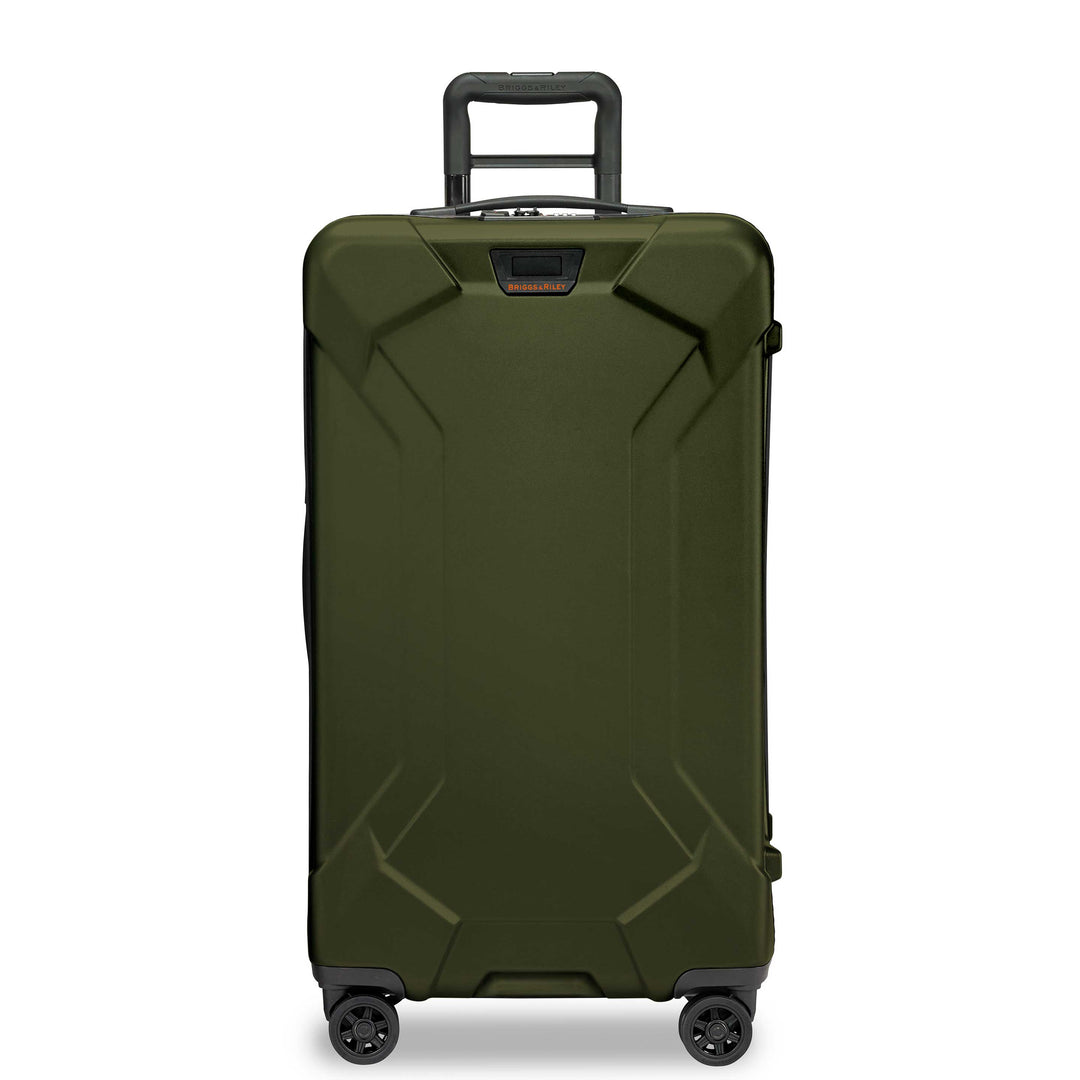 Green Briggs & Riley Torq Medium Hardside Trunk Spinner front view