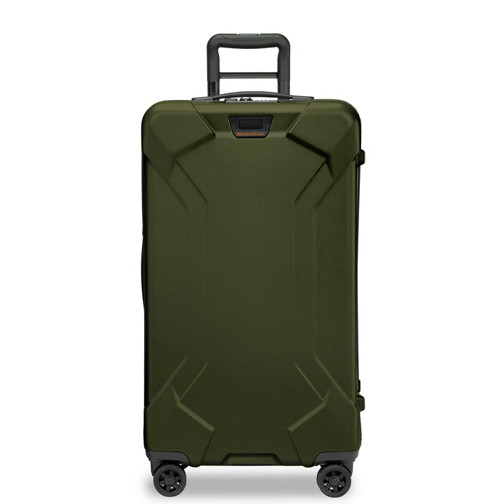 Green Briggs & Riley Torq Medium Hardside Trunk Spinner front view