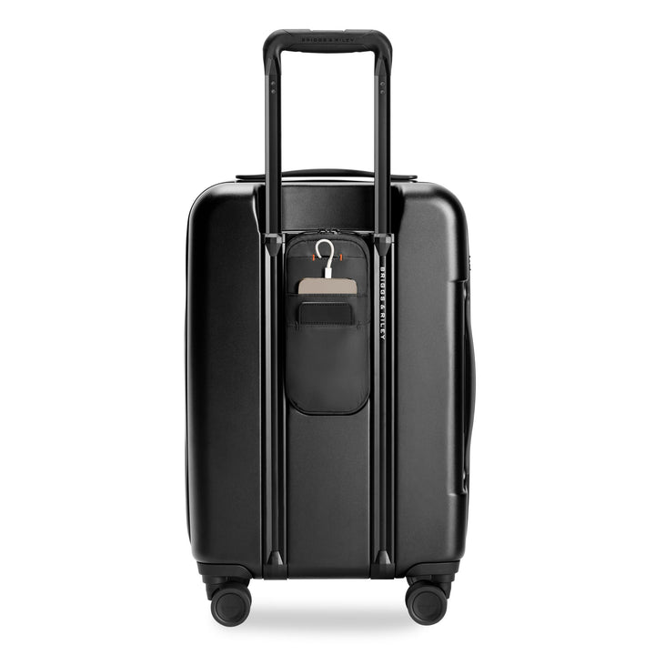 Briggs & Riley Sympatico Essential 22" Carry-On Expandable Spinner Back has power bank to charge phone