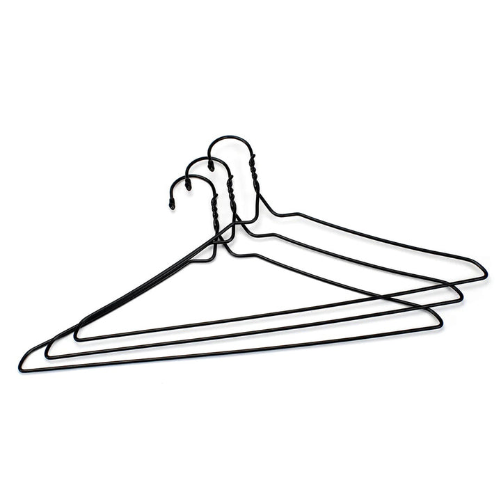 Briggs and Riley 3 pack of wire hangers in black with reinforced tip