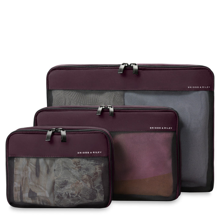 Check in packing cube set plum purple