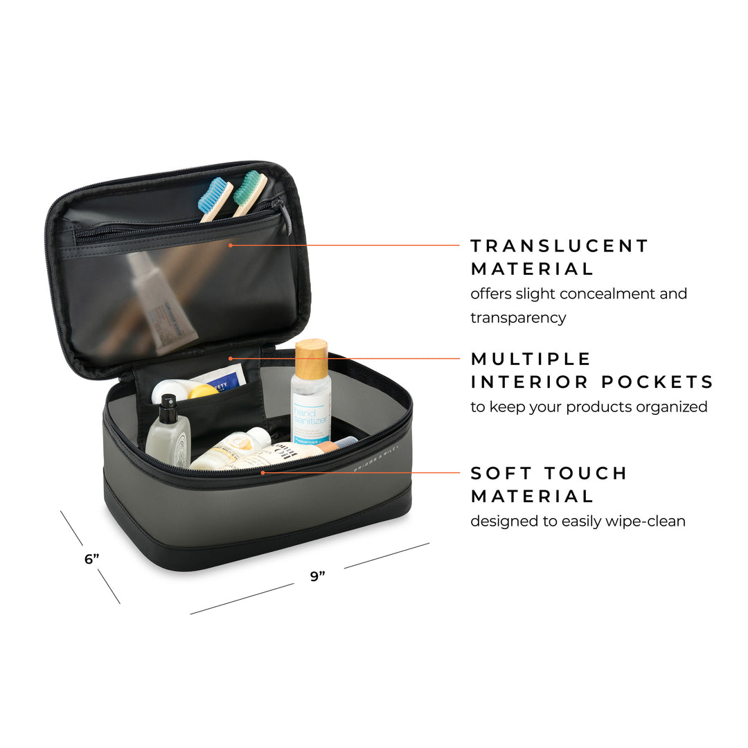 Translucent Essentials Case features soft touch materials that easily wipe clean