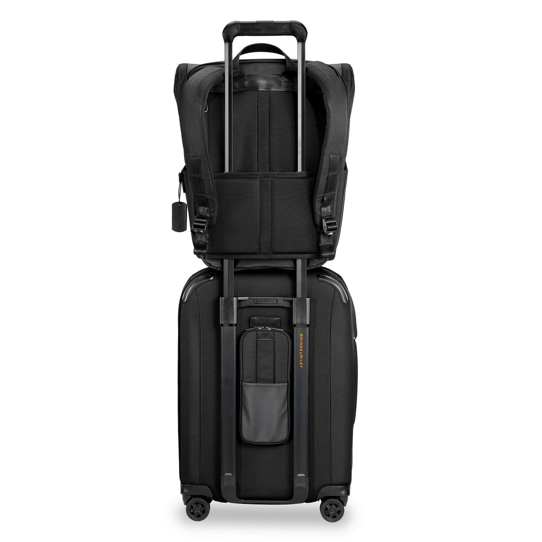 Briggs & Riley ZDX International 21" Carry-On Expandable Spinner show with backpack