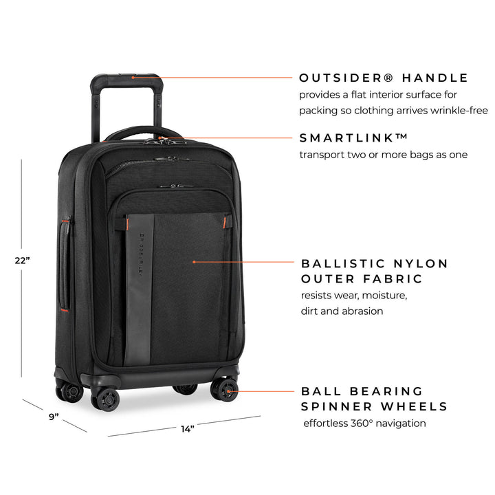 Briggs & Riley ZDX Domestic 22" Carry-On Expandable Spinner