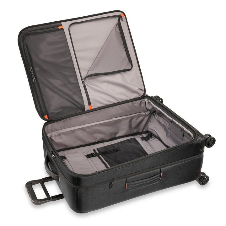 Light grey lining make it easy to see items inside ZDX Large suitcase