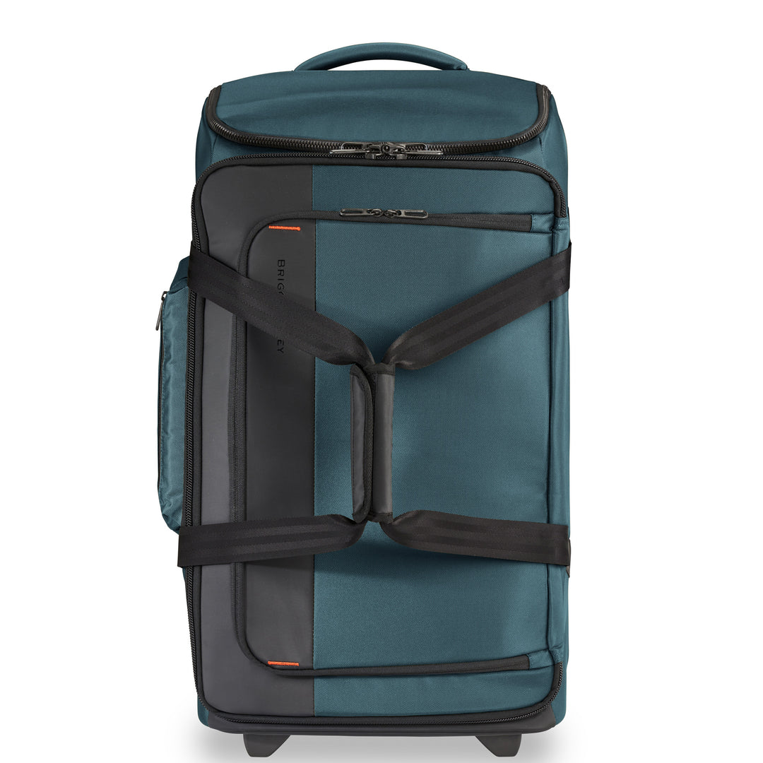 Ocean Turquoise color Briggs & Riley ZDX Medium Upright Duffle