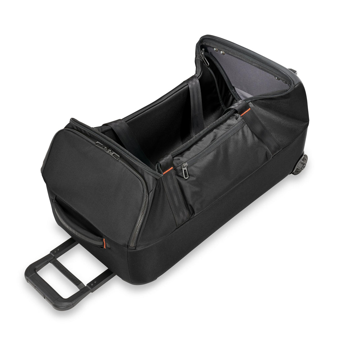 Briggs & Riley ZDX Medium Upright Duffle can collapse and fold for easy storage