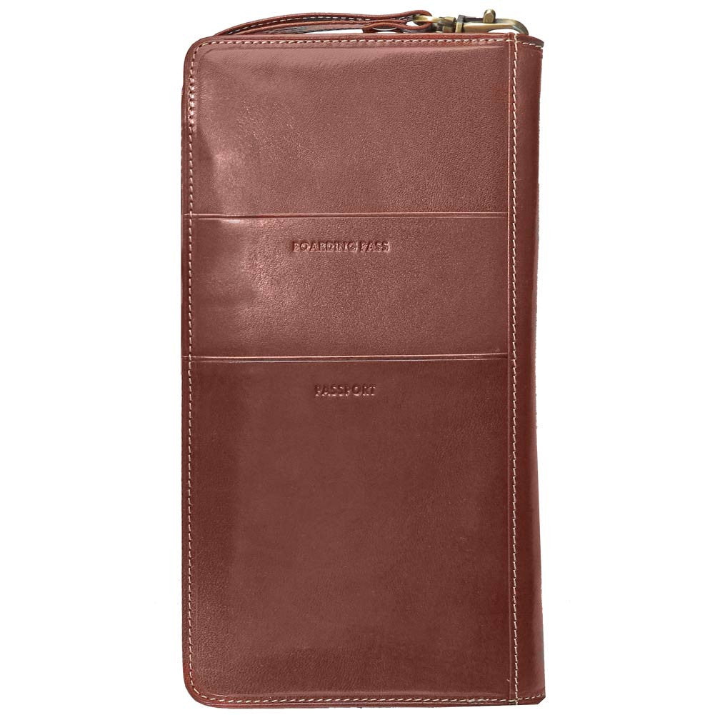 Family Passport and Document Case - Italian Leather