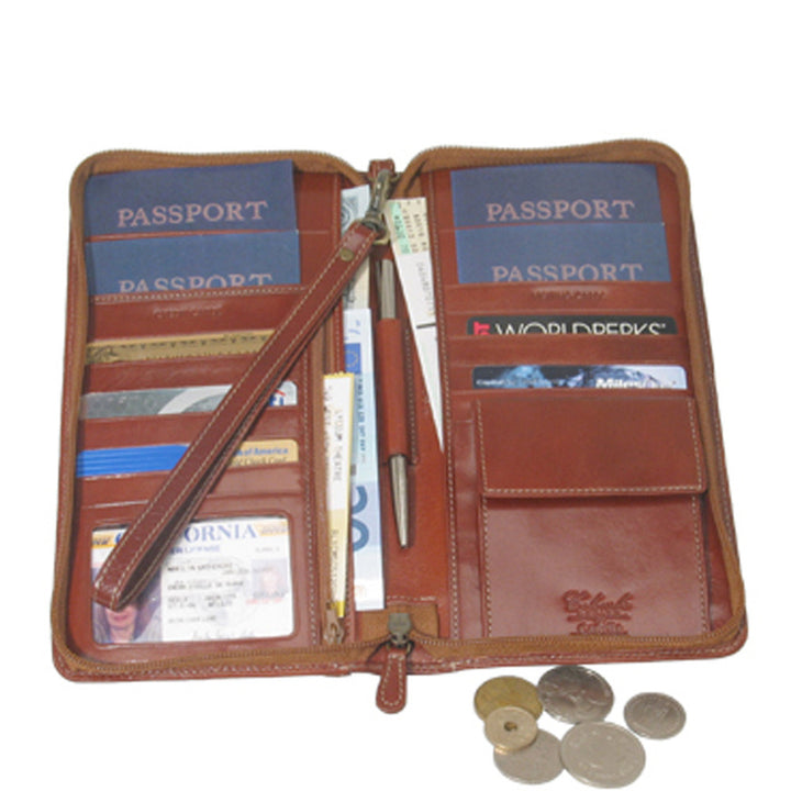 Family Passport Case with Change Pocket and Wristlet