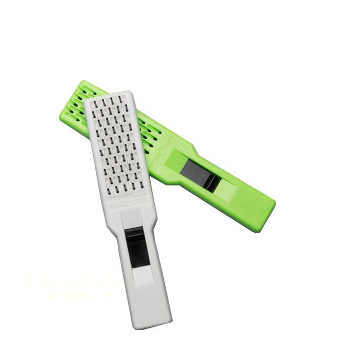 White Hair Brush and Neon Green Brush for Travel