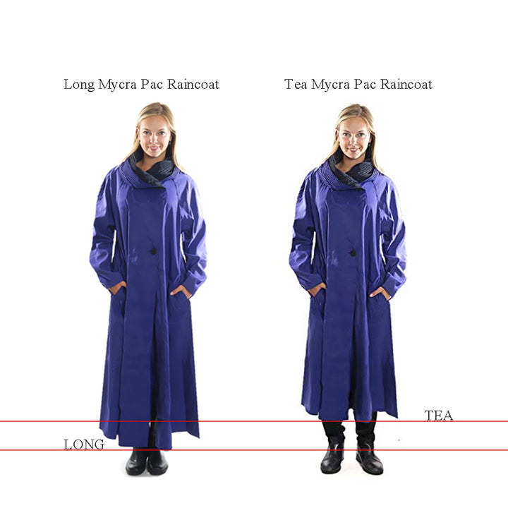 Mycra Pac Long vs Tea grape raincoat