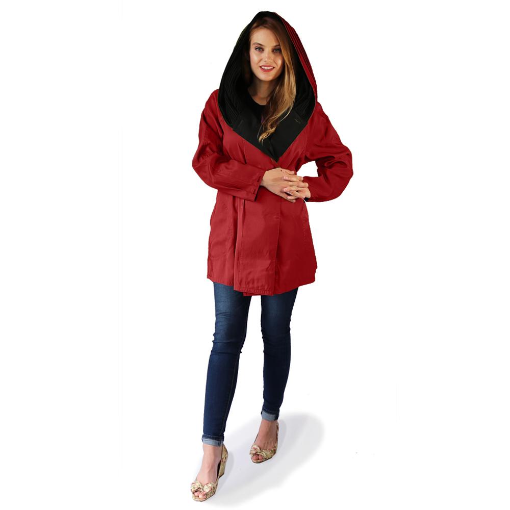 Mycra Pac Red Mini Raincoat with Large Hood