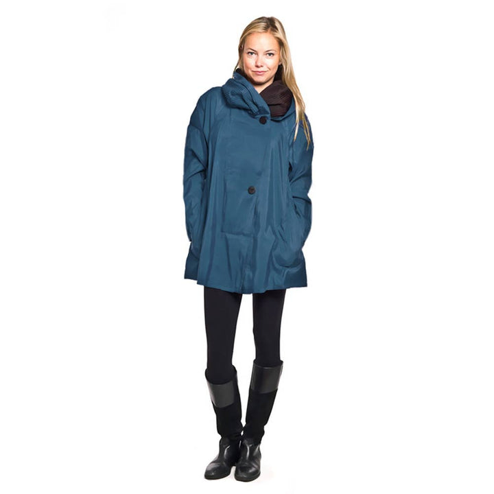 Mini Sapphire Teal Blue Colored Mycra Pac Coat