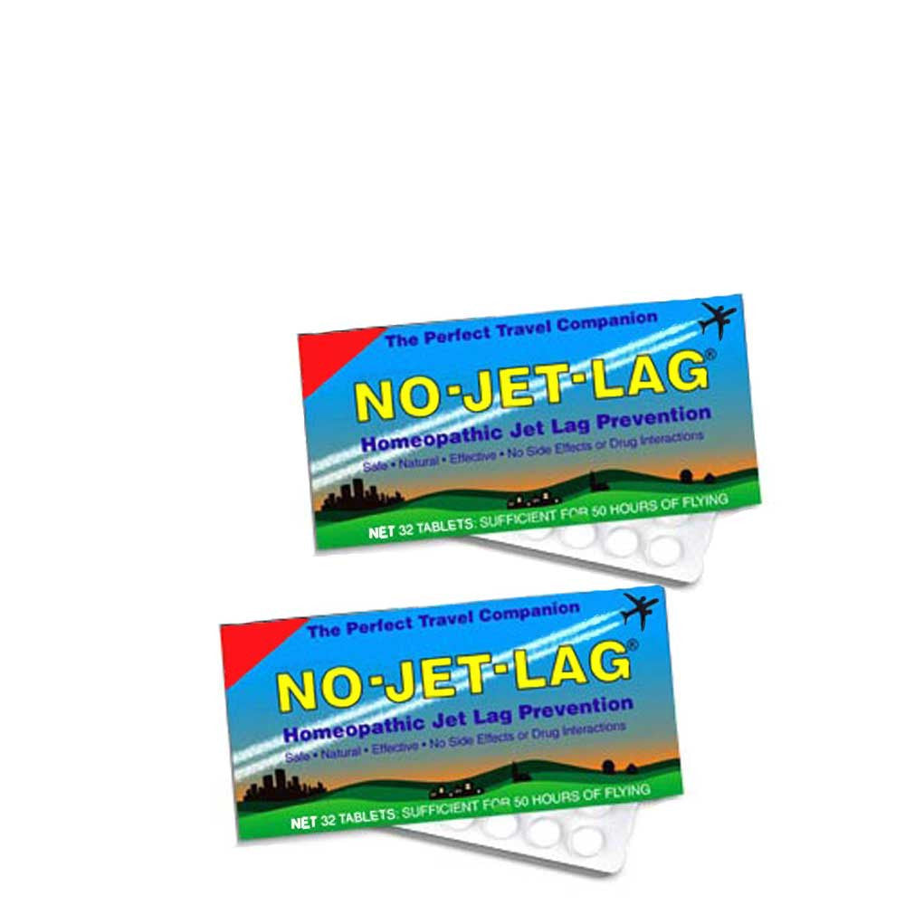 Two Pack of No Jet Lag pills Homeopathic Jet Lag Prevention