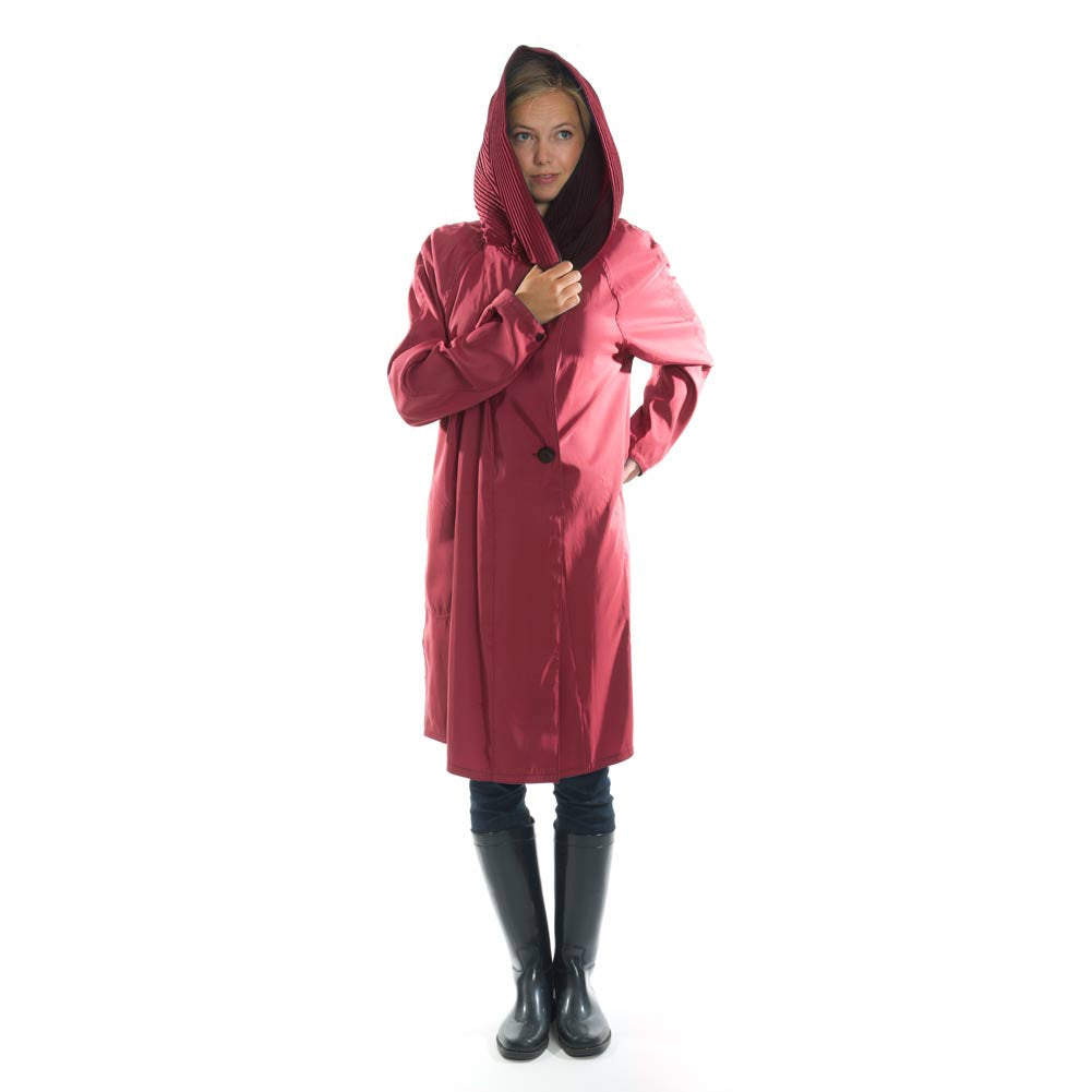 Red Short Mycra Pac Raincoat