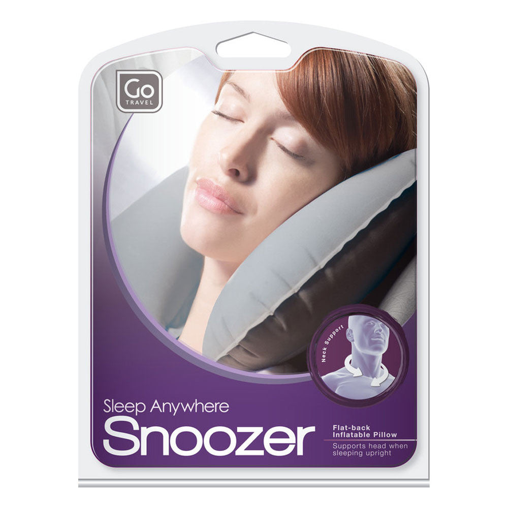 packaging showing woman sleeping with neck pillow