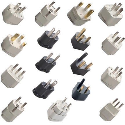 Adapters for Every Country in the World including Grounded and Non Grounded