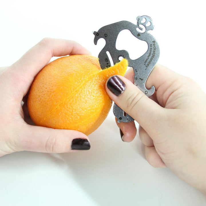 Peeling Orange with Pocket Monkey